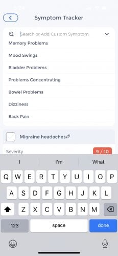 manage medical symptoms